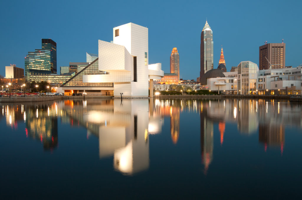 Great Lakes Science Center view from the water. Must visit things to do in Cleveland!