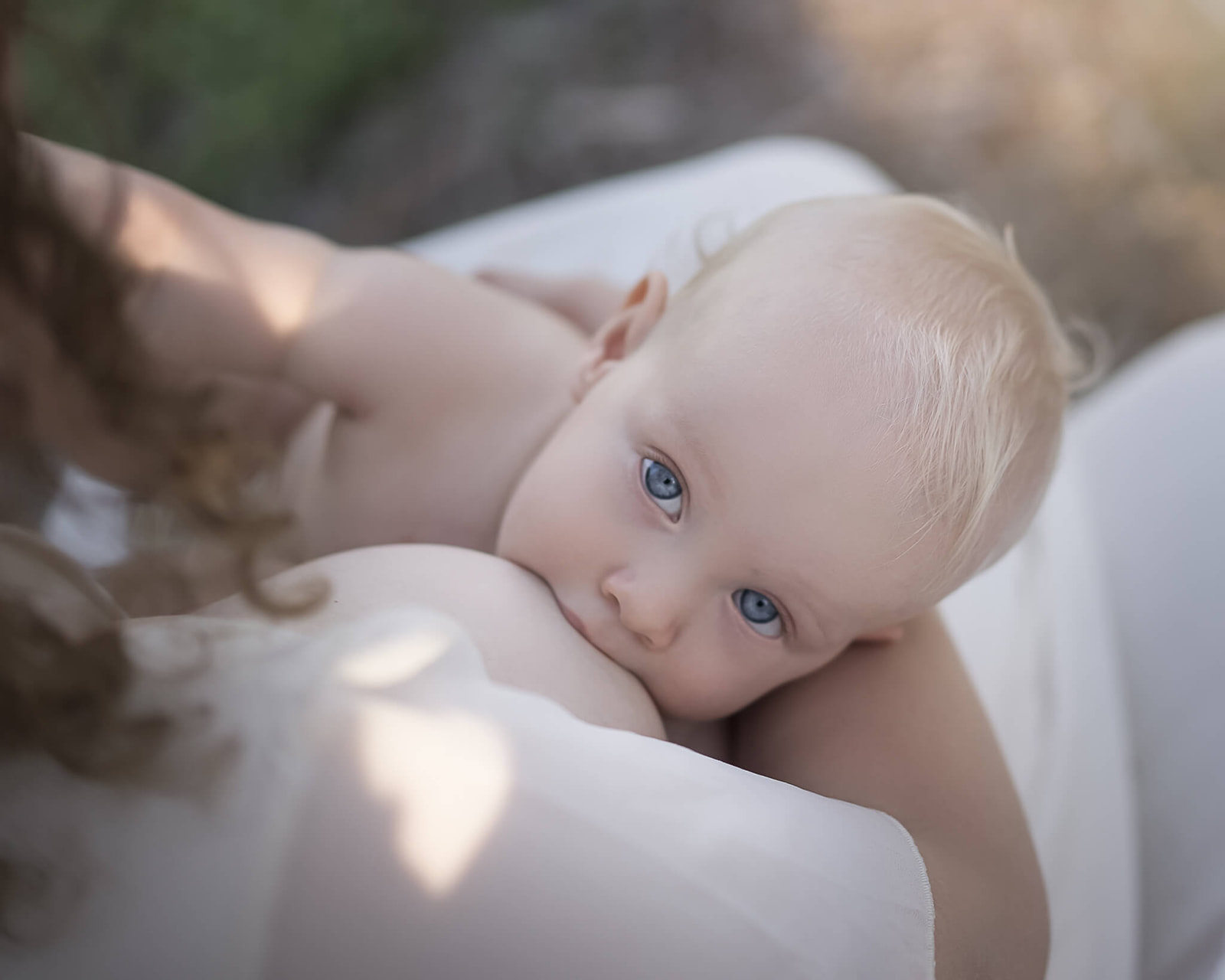 close up of breastfeeding newborn/baby during breastfeeding photoshoot